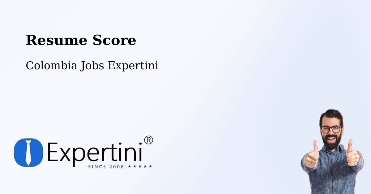 Resume Score & Job Description Match Tool – Yopal - Colombia Jobs Expertini